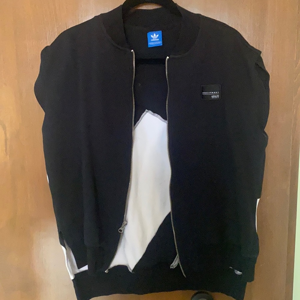 adidas Black and White Vest